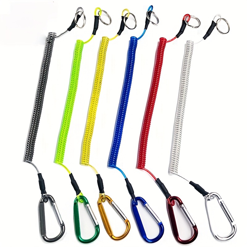 Durable and Functional Antilost Spiral Spring Lanyard for Fishing Missed  Rope
