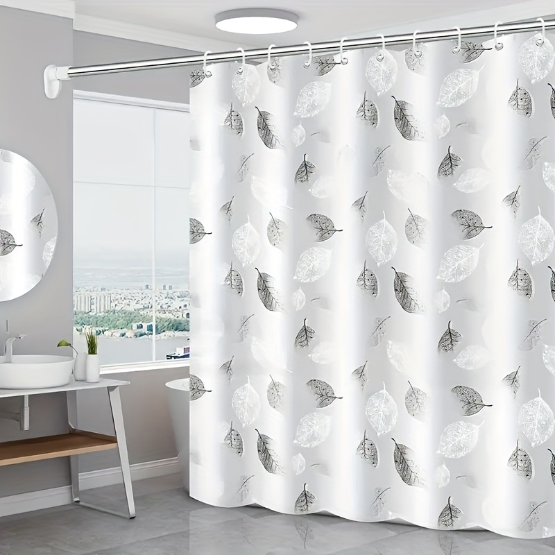 Clear Shower Curtain Liner,PEVA Plastic Shower Curtain,Quick Dry Shower Curtain with 9 Pockets for Shower Stall,Bathtubs (Clear, 71x71 inch)