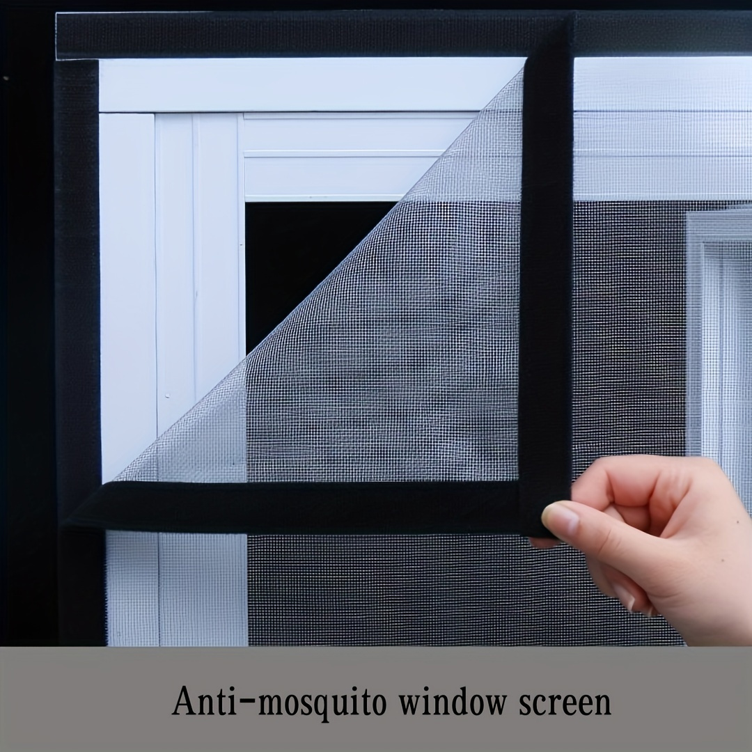 Malla Mosquitera para Ventanas 150x450cm, Mosquiteras Enrollables para  Puertas Lavable Tela Mosquitera Ventana pour Adiós a los Mosquitos y  Insectos