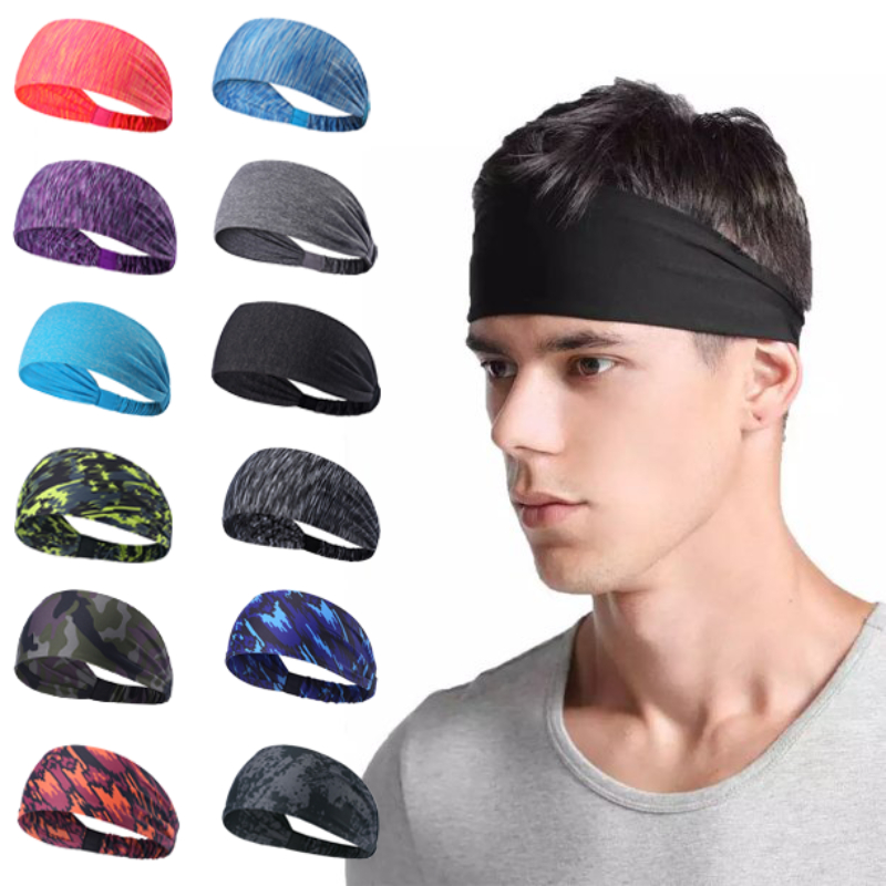 Cintas, diademas deportivas y accesorios para hombres de pelo