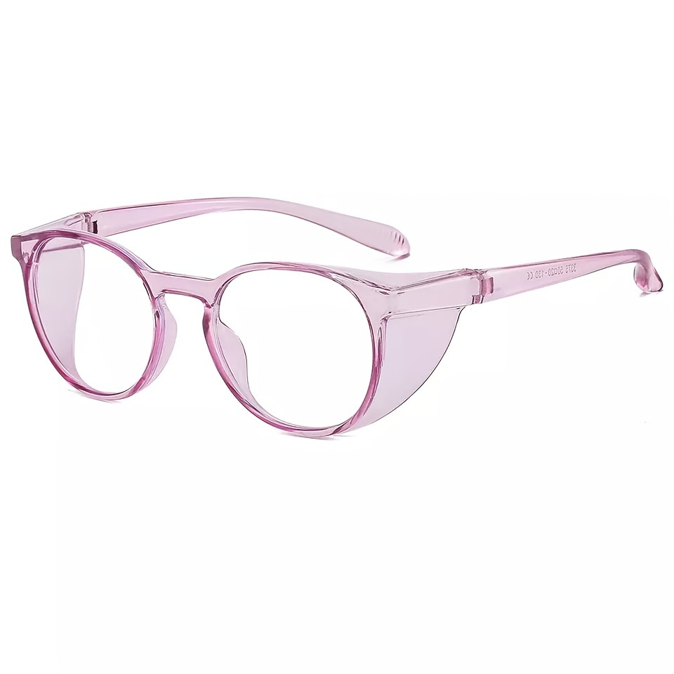  TOREGE Gafas de seguridad, gafas de seguridad rosas con lentes  de luz antiniebla y antiazul, ligeras y cómodas, alternativas perfectas a  las gafas protectoras regulares para enfermeras (lente rosa claro y