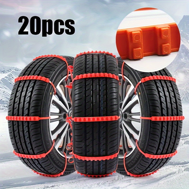 4/8pcs Widen Snow Tire Chains, Car Cable Tire Reusable Antiskid Mud Chains  Snow Tire Chains For Cars Truck Suv Tire Emergency Driving Anti-slip Chain  - Automotive - Temu