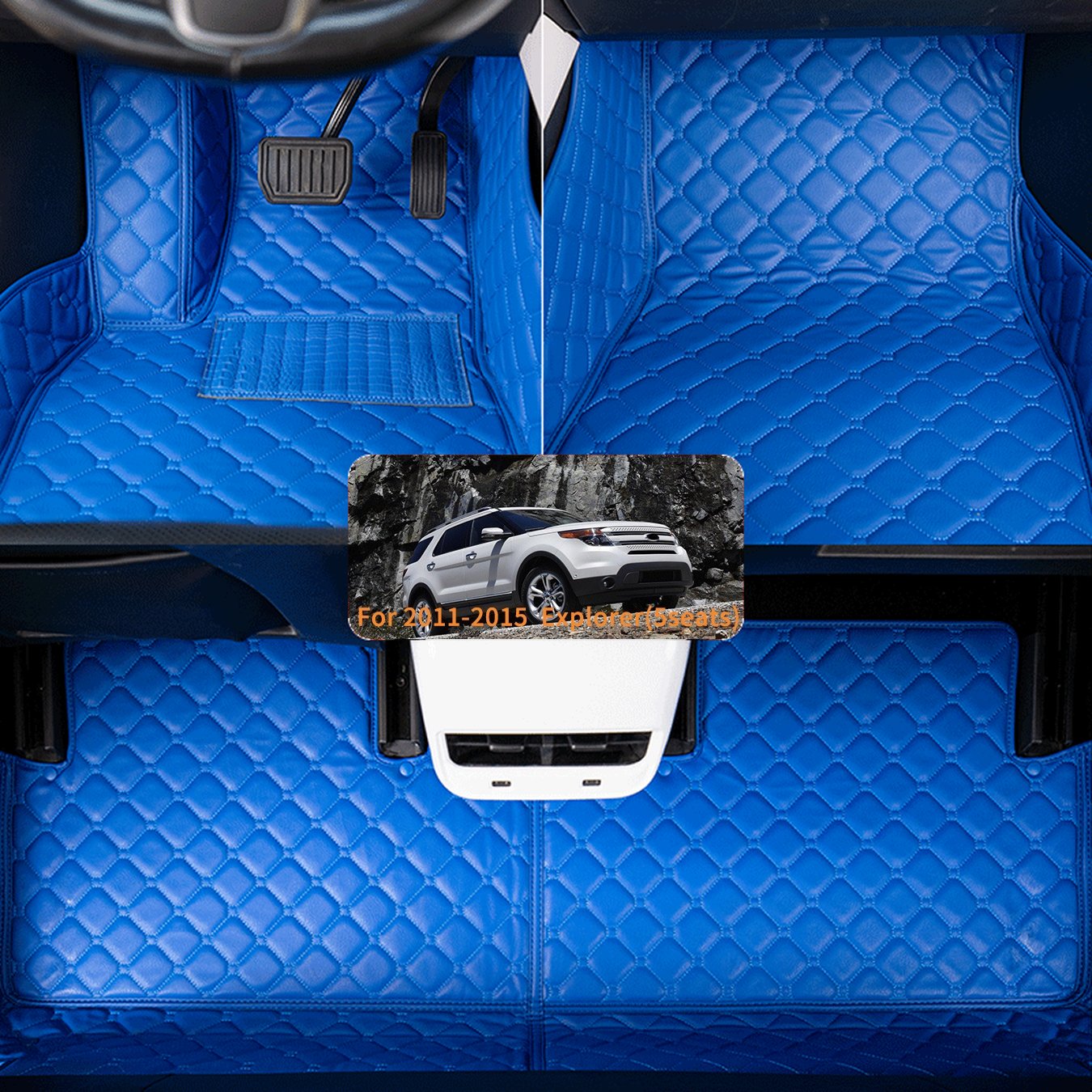  Tapis de Sol Couverture Tapis D'automobile pour Ford