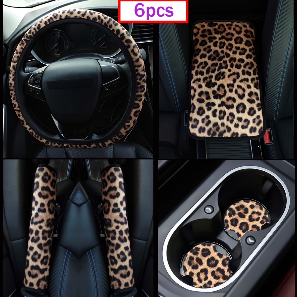 Funda Volante Serie Leopard Funda Volante Coche Protector - Temu Chile