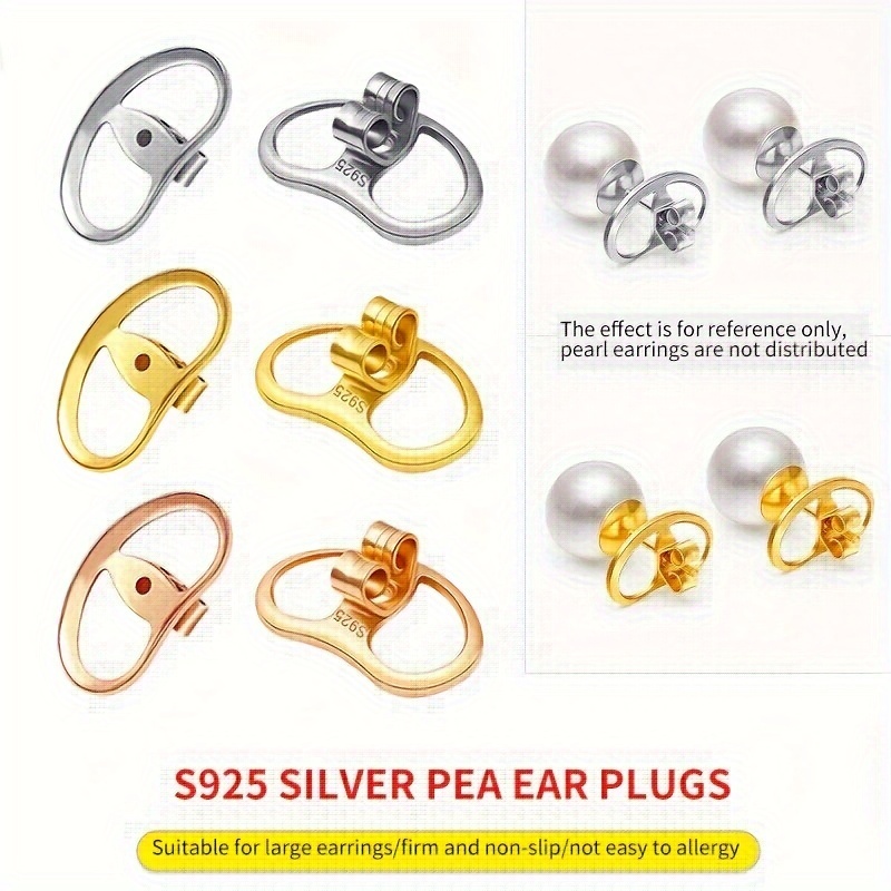 Diy Magic Earring Lifters Ear Stud Aid Heart Earrings Pins - Temu