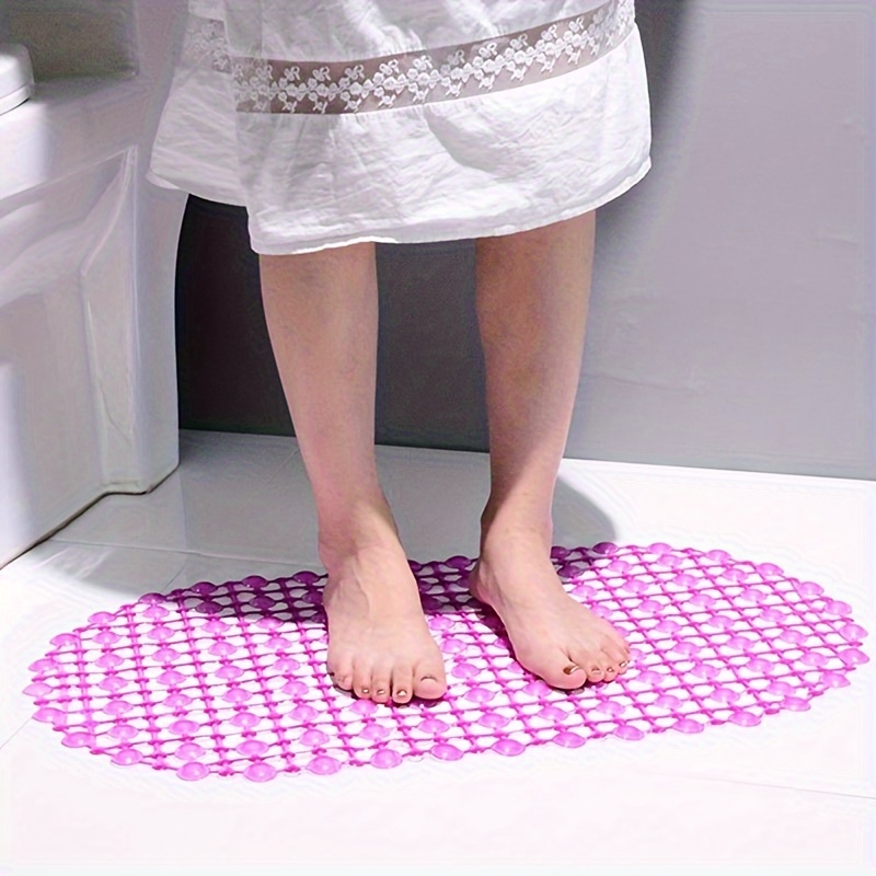 Bathroom Anti-Skid Mat, Shower Room, Foot Mat, Silk Ring Toilet Floor Mat,  Used for Bathtubs, Showers, Bathrooms Shower Over Water pad - Black