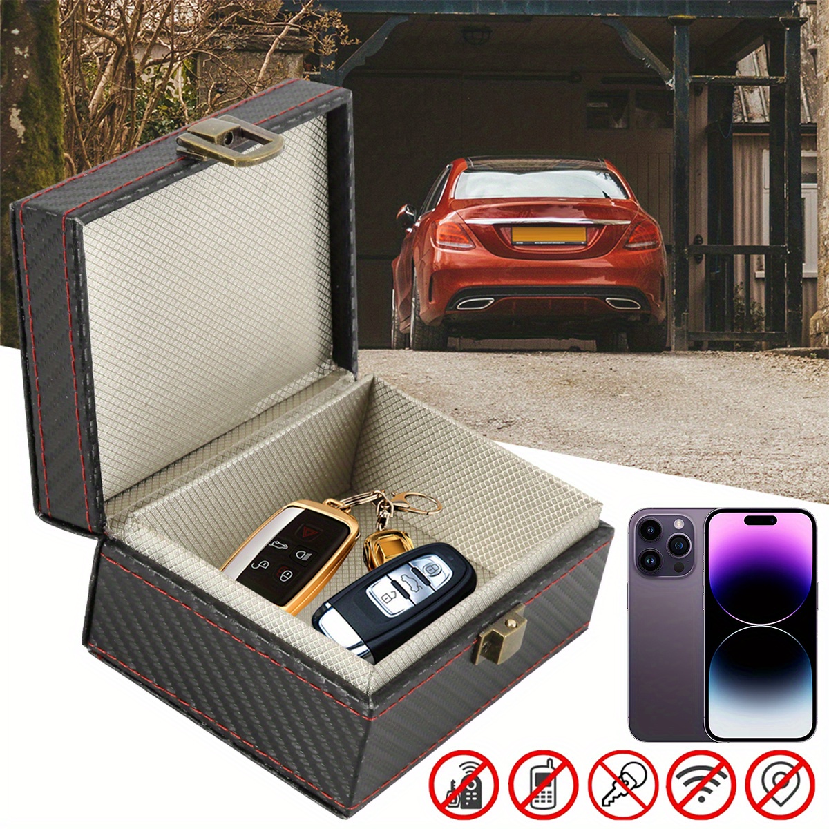 Keyless Go Protection Car Key Box, Car Key Protection Keyless Remote Key  Shielding RFID Car Key Safe Case Radiation Protection Key Box: :  Automotive