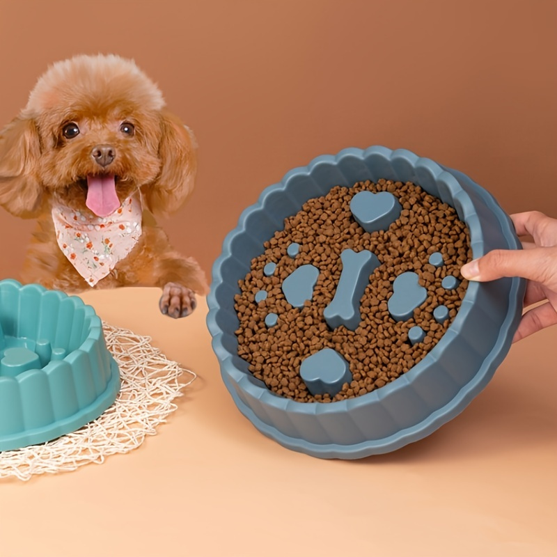 Elevate Mealtime Fun With Pet Slow Feeder Dog Bowls Anti - Temu