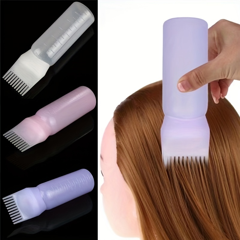 3pcs Root Comb Applicator Bottle, 6oz Hair Color Applicator Bottles With  Comb And Graduated Scale Hair Dye Bottle For Hair Oil Salon Care