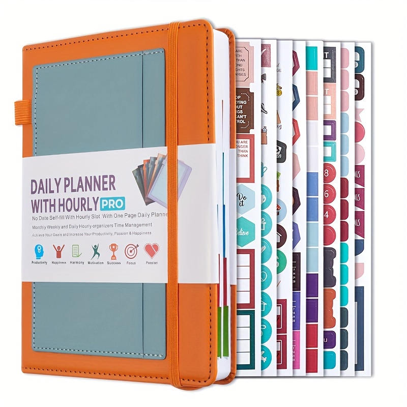 bullet journal planner 2023-2024 daily weekly and monthly: 366 Days 1 Page  Per Day With Timetable for Daily Calendar 