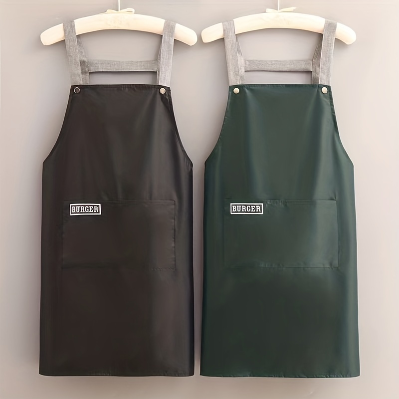 Housework apron women are wearing jacket waterproof oil-proof breathable  cooking coverall thin men's new work clothes warehouse