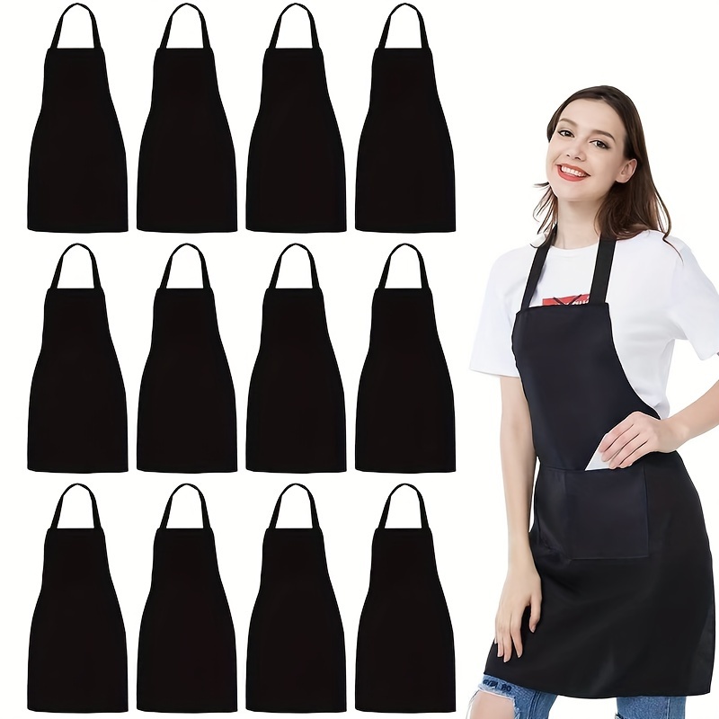 Cotton Apron Cute Japanese Style Solid Color Apron For - Temu