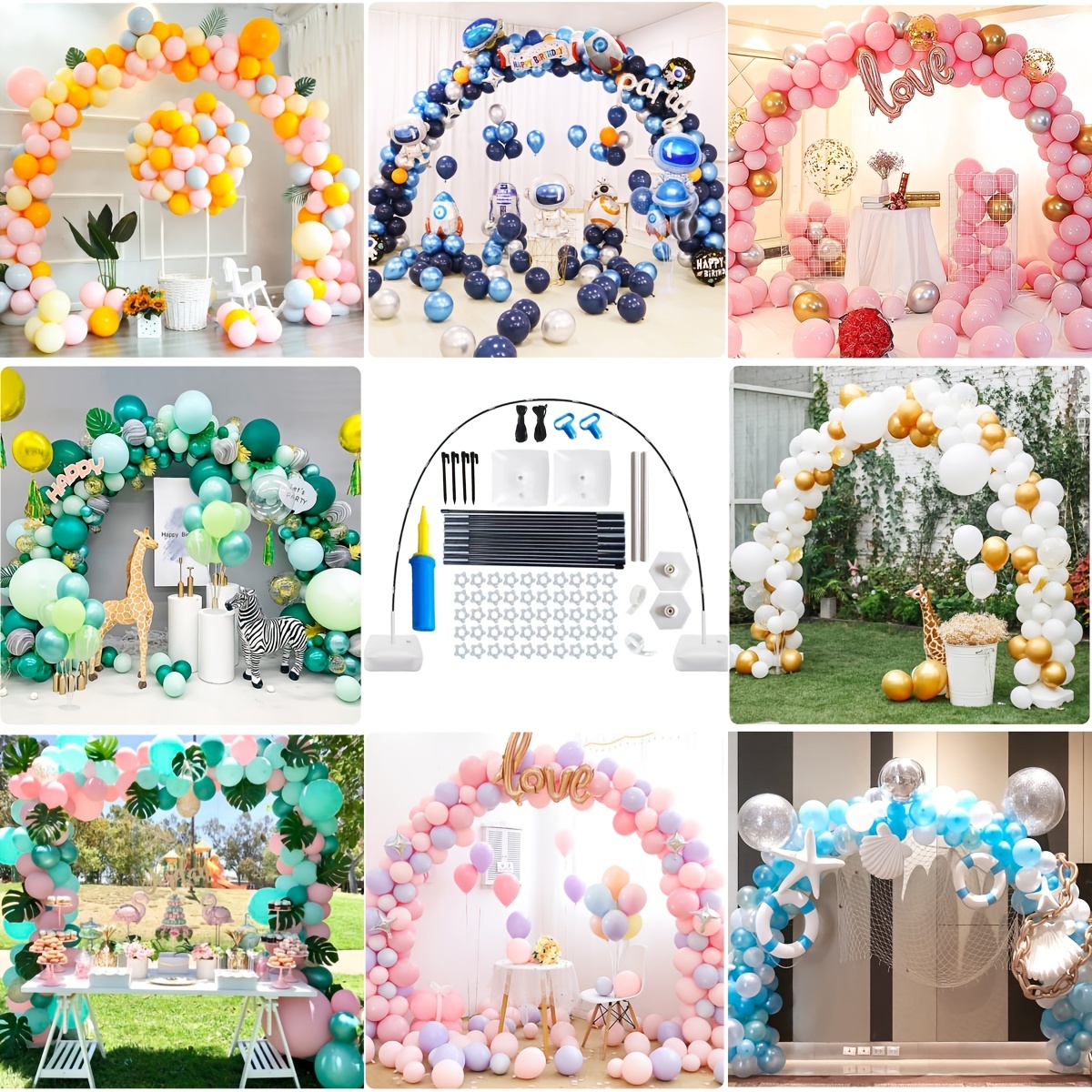 Adjustable Table Balloon Arch Stand Holder Bow Birthday - Temu