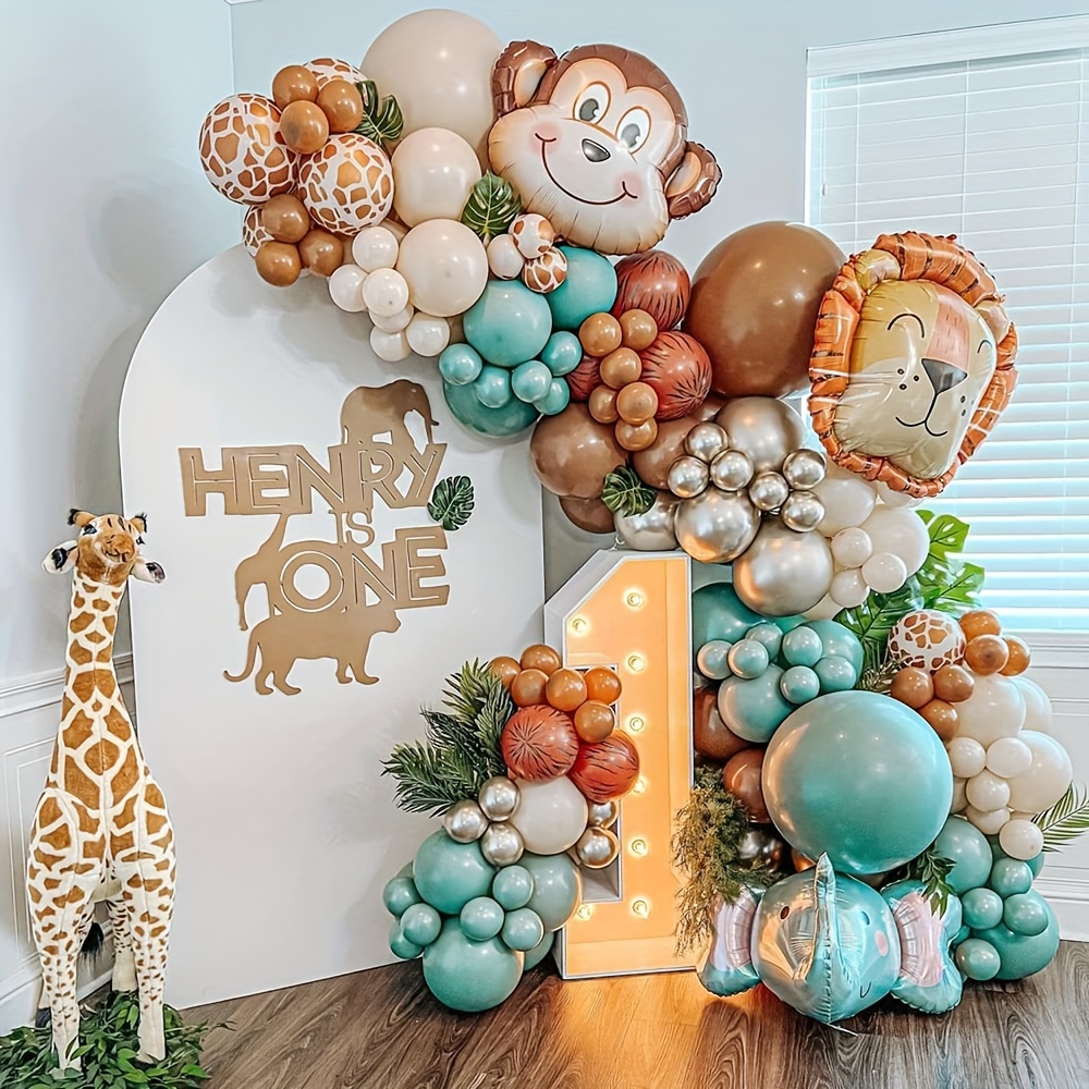 Balloons Arch Garland Kit Decoration Anniversaire Jungle Safari Birthday  Party Baby Shower Decor Boy Girl Baloon Wedding Arch - AliExpress