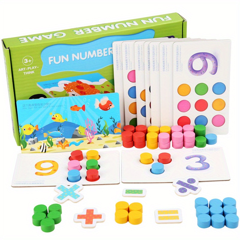 Montessori Kids Arithmetic Toys Number - Temu