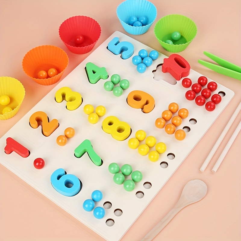 Montessori Kids Arithmetic Toys Number - Temu