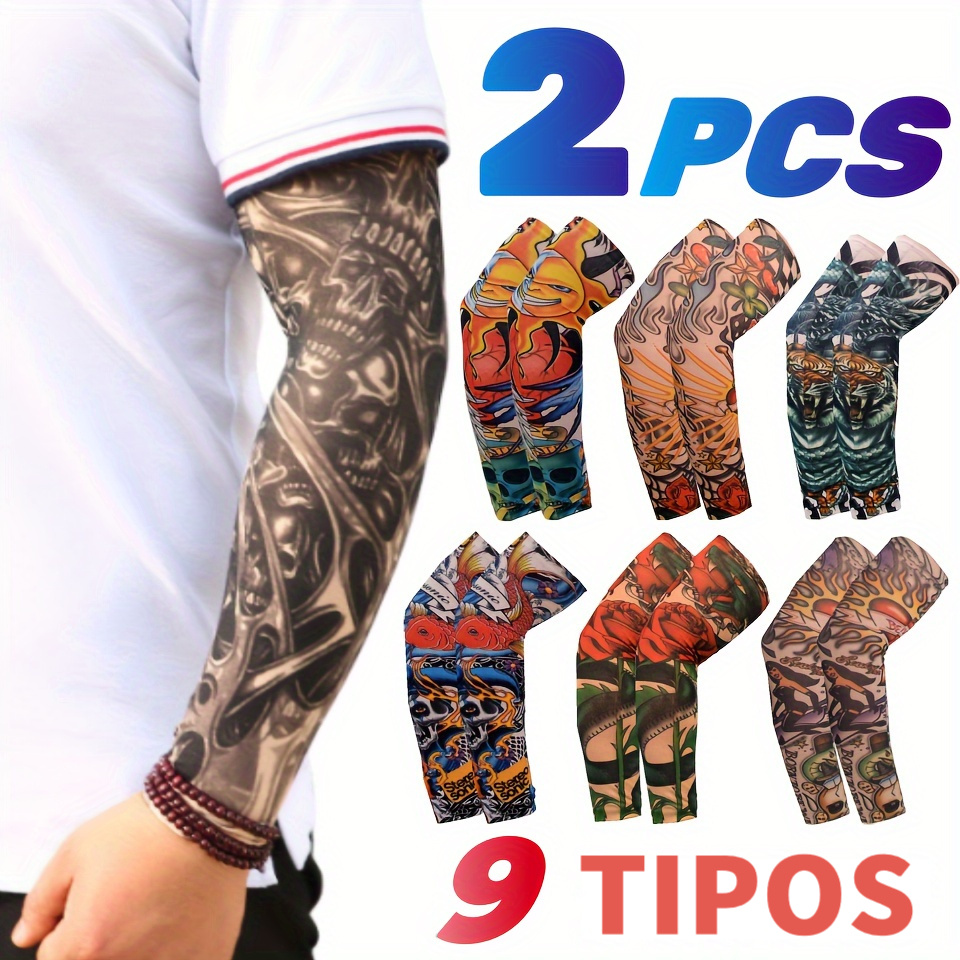 Mangas Tatuaje Hombres 6 Piezas Mangas Brazo Mangas Tatuajes - Temu Chile