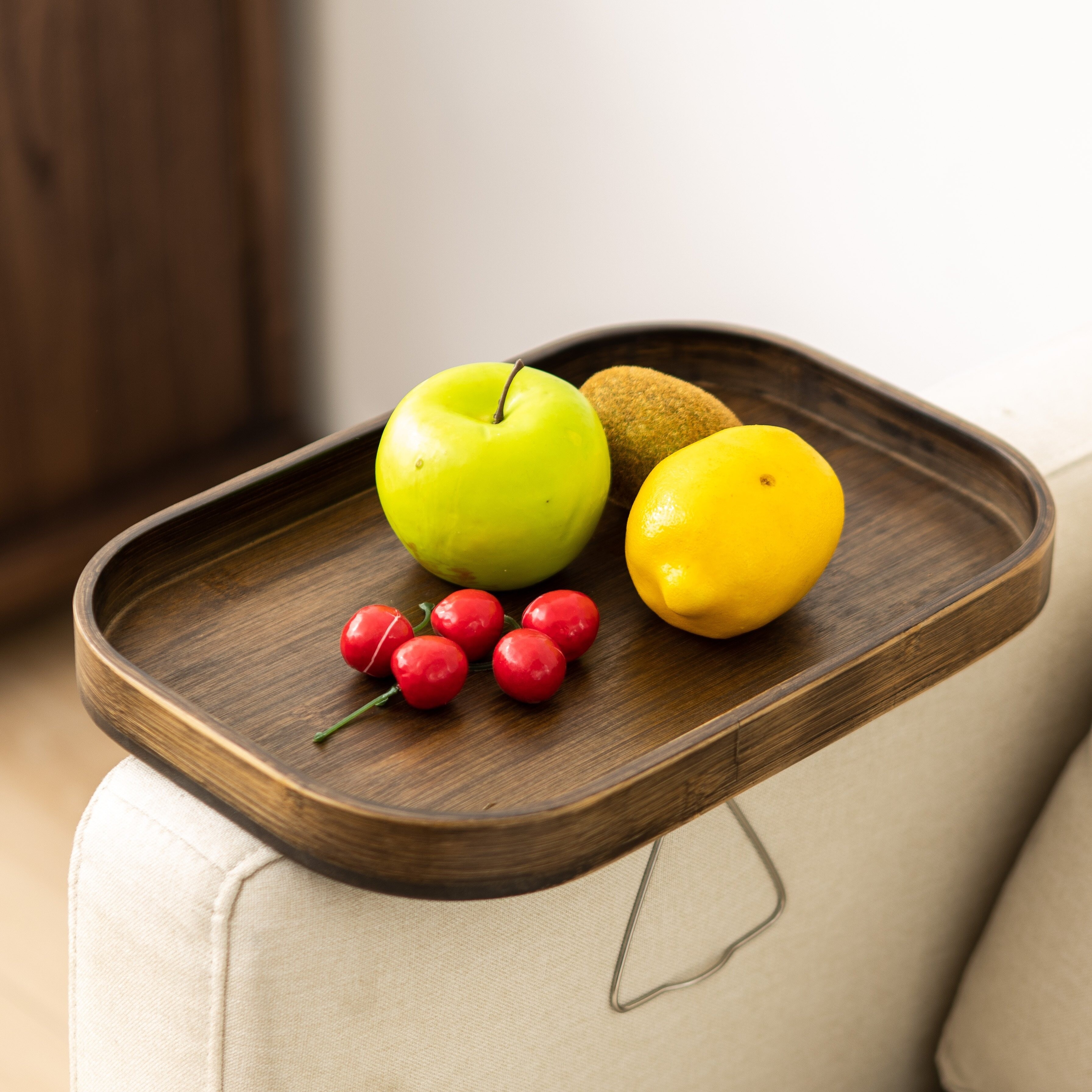 Sofa-Arm-Tablett-Tisch. Fernbedienungs- und Handy-Organizer-Halter, Ar –  SHANULKA Home Decor