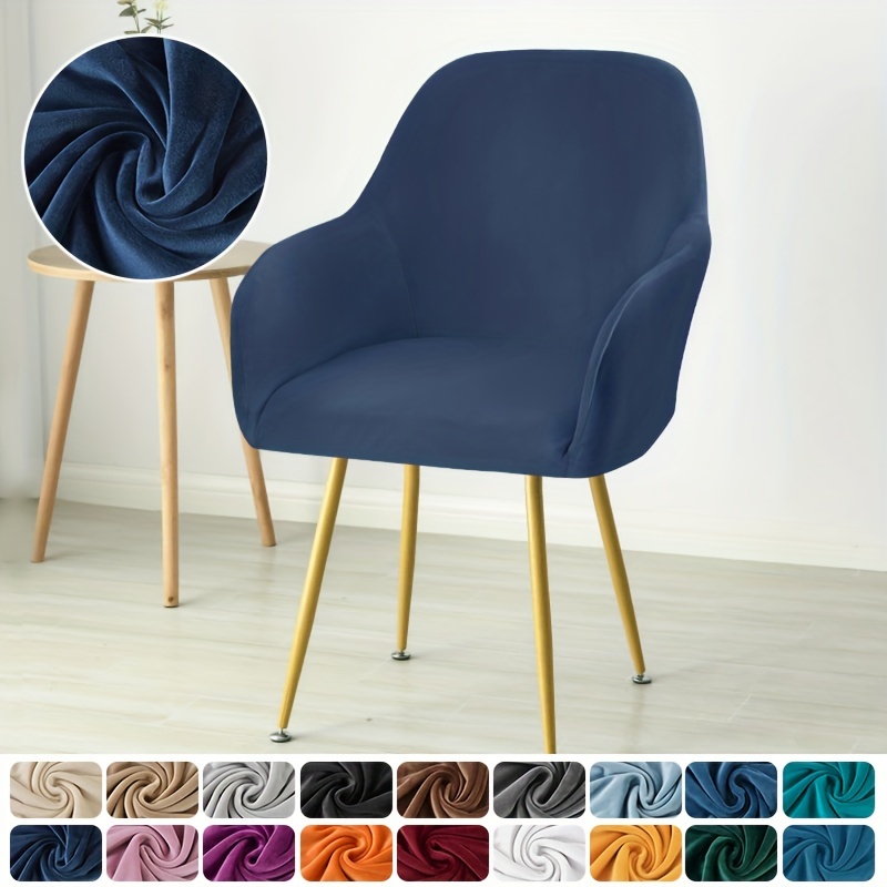 Milk Silk Pure Color Stretch Chair Seat Cover Cafe Bar Stool - Temu