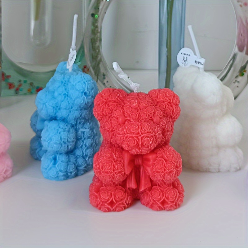 Teddy Bear Candles - Set of 2 – craftoriumshop