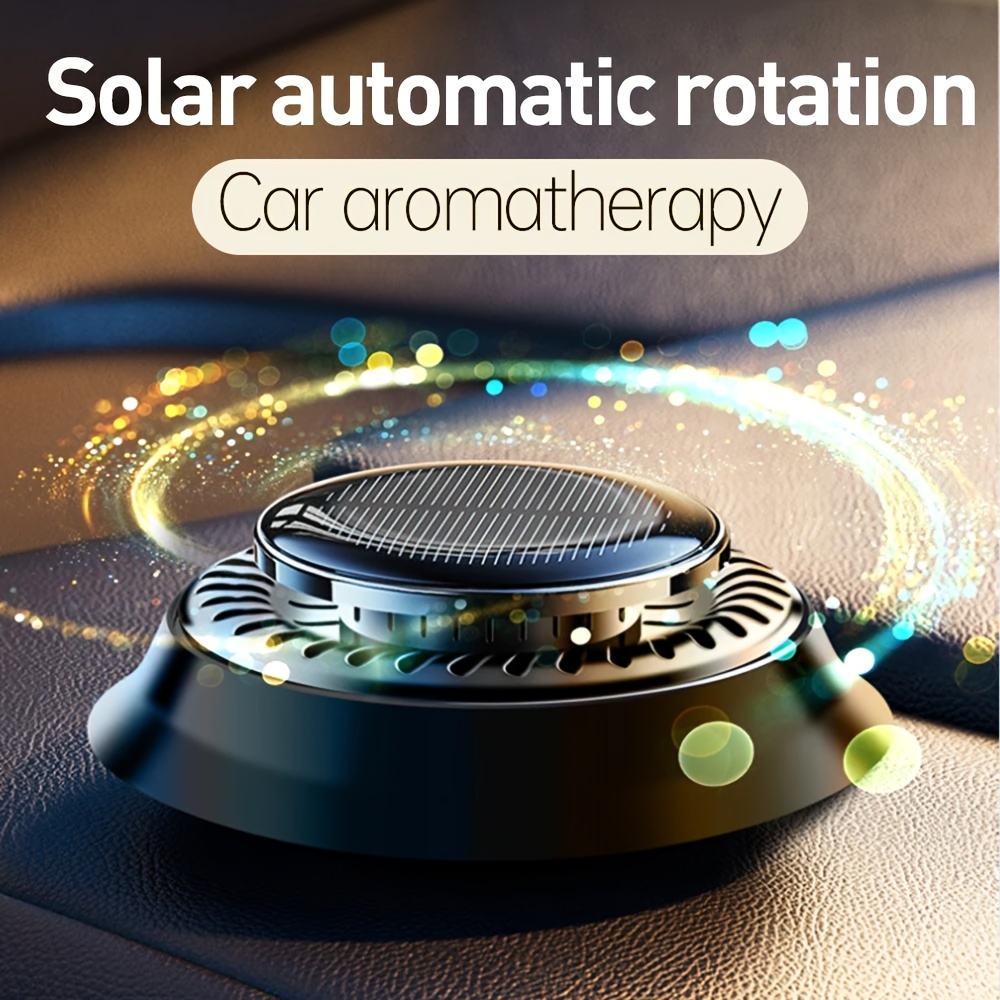 Portable Kinetic Mini Aroma Diffuser, Auto Rotating Solar Double Circle  Aroma Diffuser for Car & Household Office Bedroom Home 