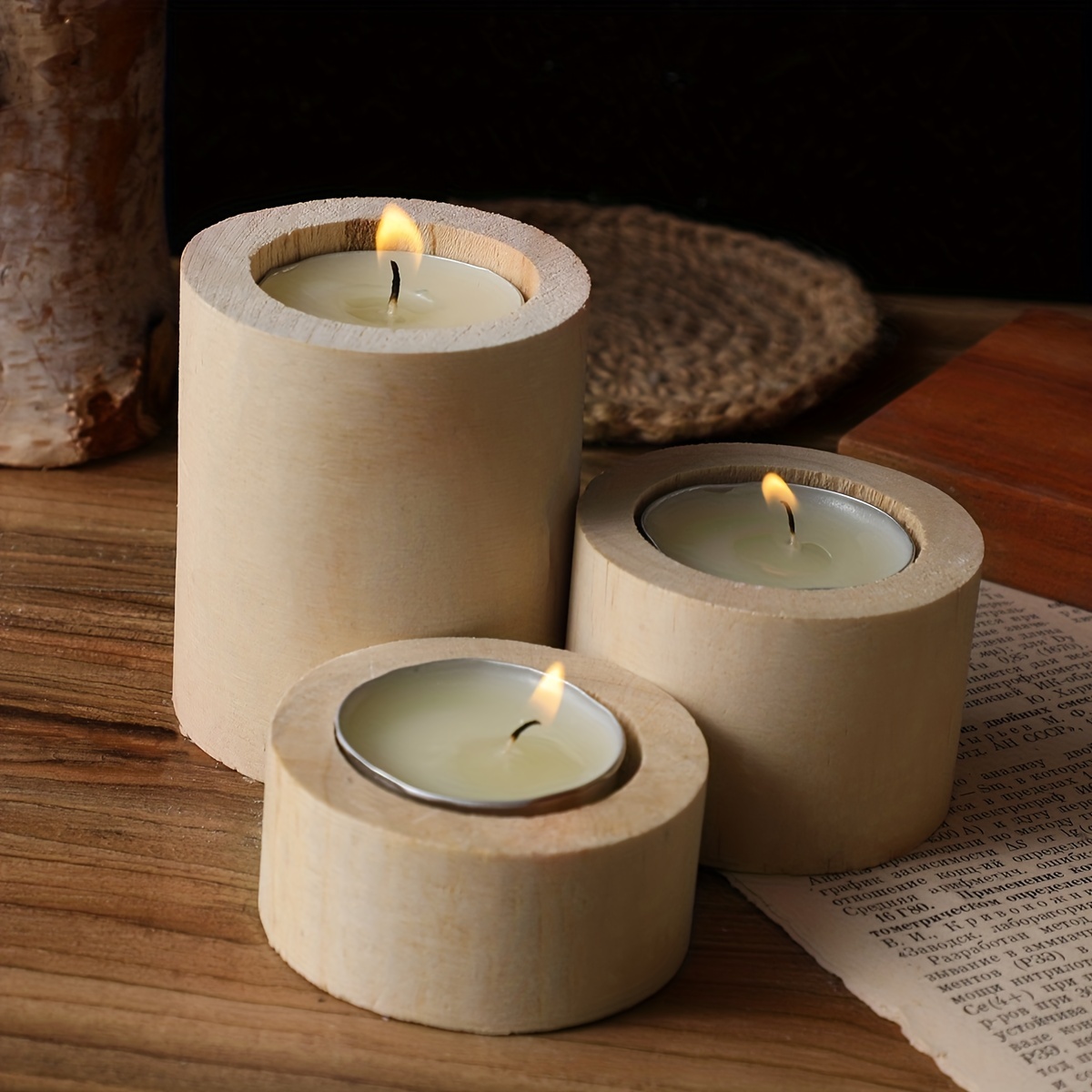 Wooden Wax Core Holder Soy Wax For Candles Aromatherapy - Temu