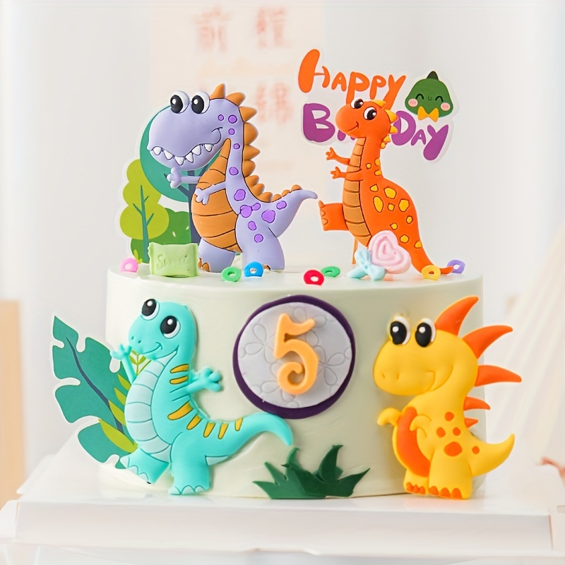 26pcs Tema Cumpleaños Dinosaurio Digital Verde Decoración - Temu Spain