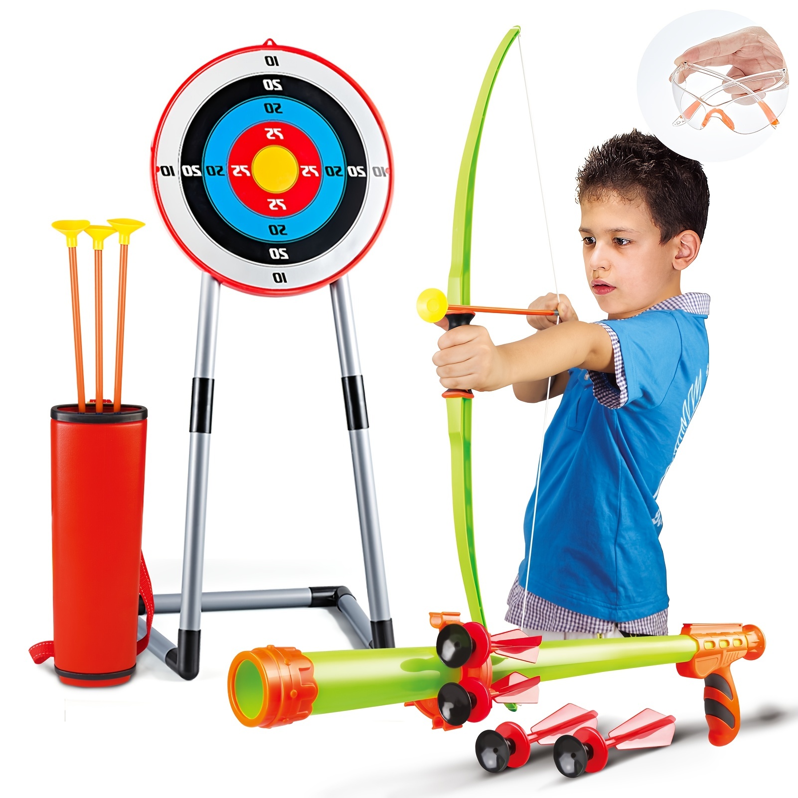 40cm Wooden Children Toy Crossbow with Arrow Target Practice Gun