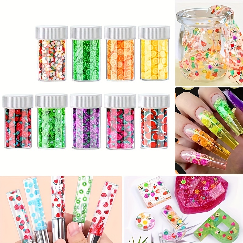 Lip Nail Art Flakes heart Letter Slime Charms Fimo Charms 3d - Temu