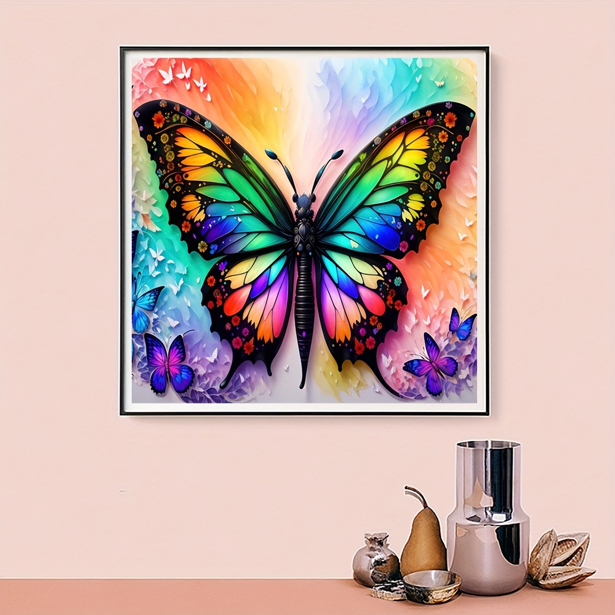 Diamond Painting Hanging, Butterfly 3D Three-dimensional Diamond Painting  Kit, Diamond Art Hanging Decorations, Suitable For Home Wall Garden Decorati