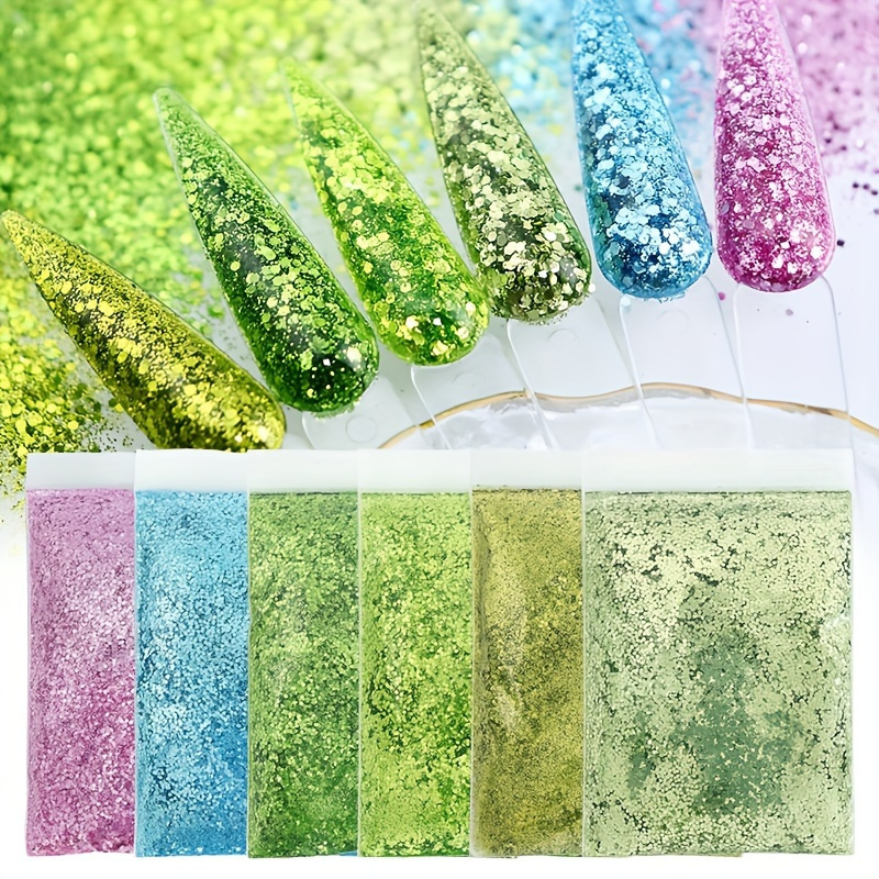 Ultra Fine Nail Glitter Powder,Nail Art Supplies For Women,Nail Glitter For  Nail Art Decoration