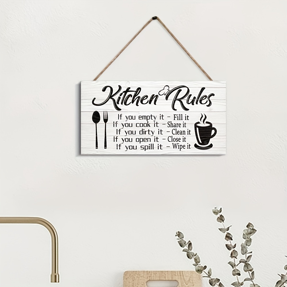 Funny kitchen quotes wall art