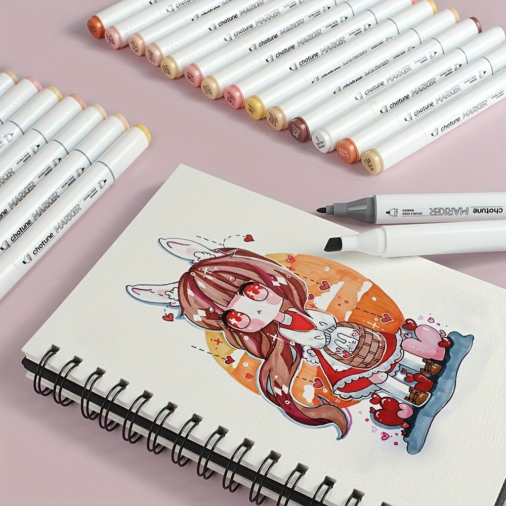 12 Pack Soft Skin Tone Crayons Professional Hand Drawn Comic Sketch Design  Stroke Pen School Stationery