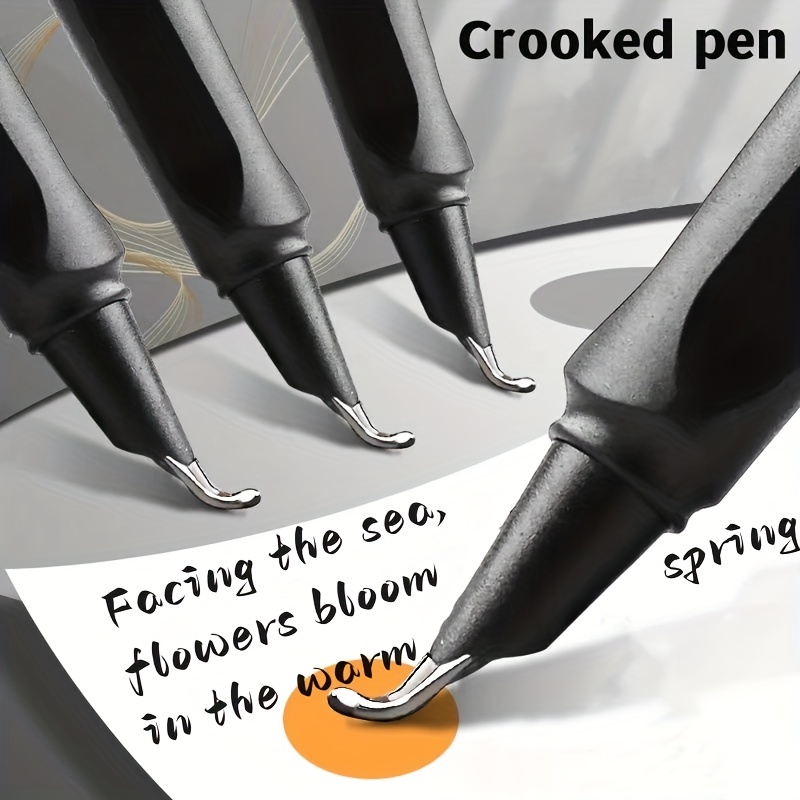 11 Pieces Comic Pen Nib Set, G-Pen Ink Nib Stainless Steel Drawing Comic  Pen Nib Calligraphy Nibs with Wooden Comic Pen Nib Holder for Writing