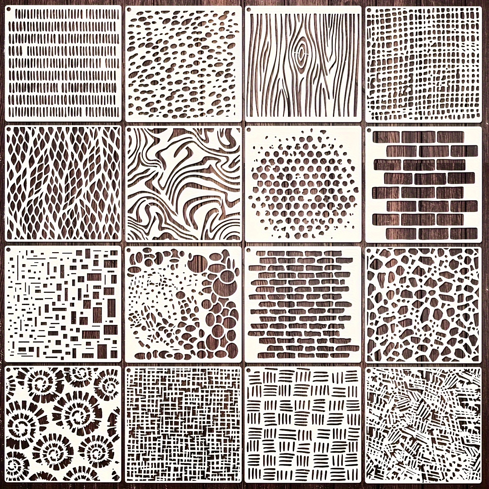 Bricks Mylar Stencil Texture Sheet