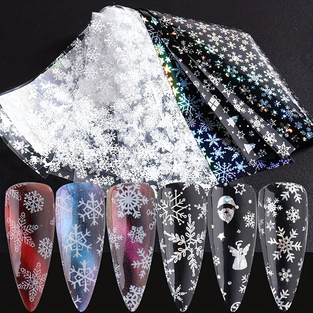 Christmas halloween Nail Art Foil Transfer Stickers Decals - Temu