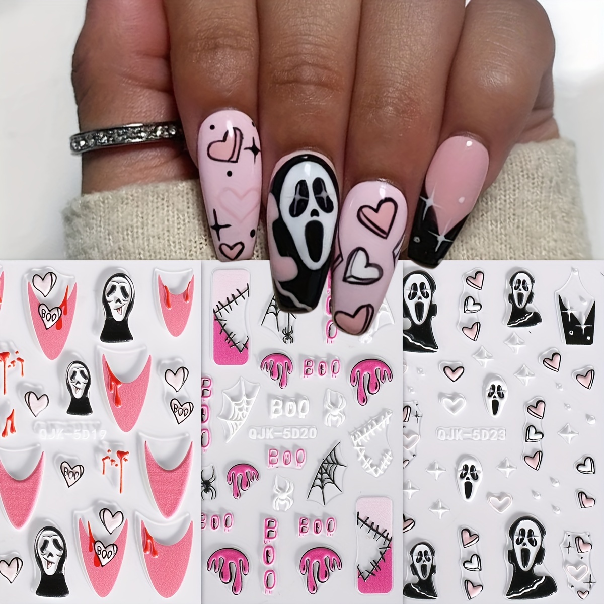 1pcs Sexy Girl Abstract Woman Face Design 3d Nail Stickers Character  Pattern Decals Manicure Nail Art Decoration Decals Slider - Stickers &  Decals - AliExpress