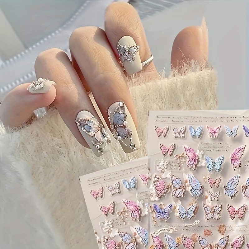  Letter Nail Art Stickers Number Nail Decals Nail Art Supplies  Old English Alphabet Nail Sticker Designs Holographic English Font Letters  Stickers for Acrylic Nails Decorations (8 Sheets) : Beauty & Personal