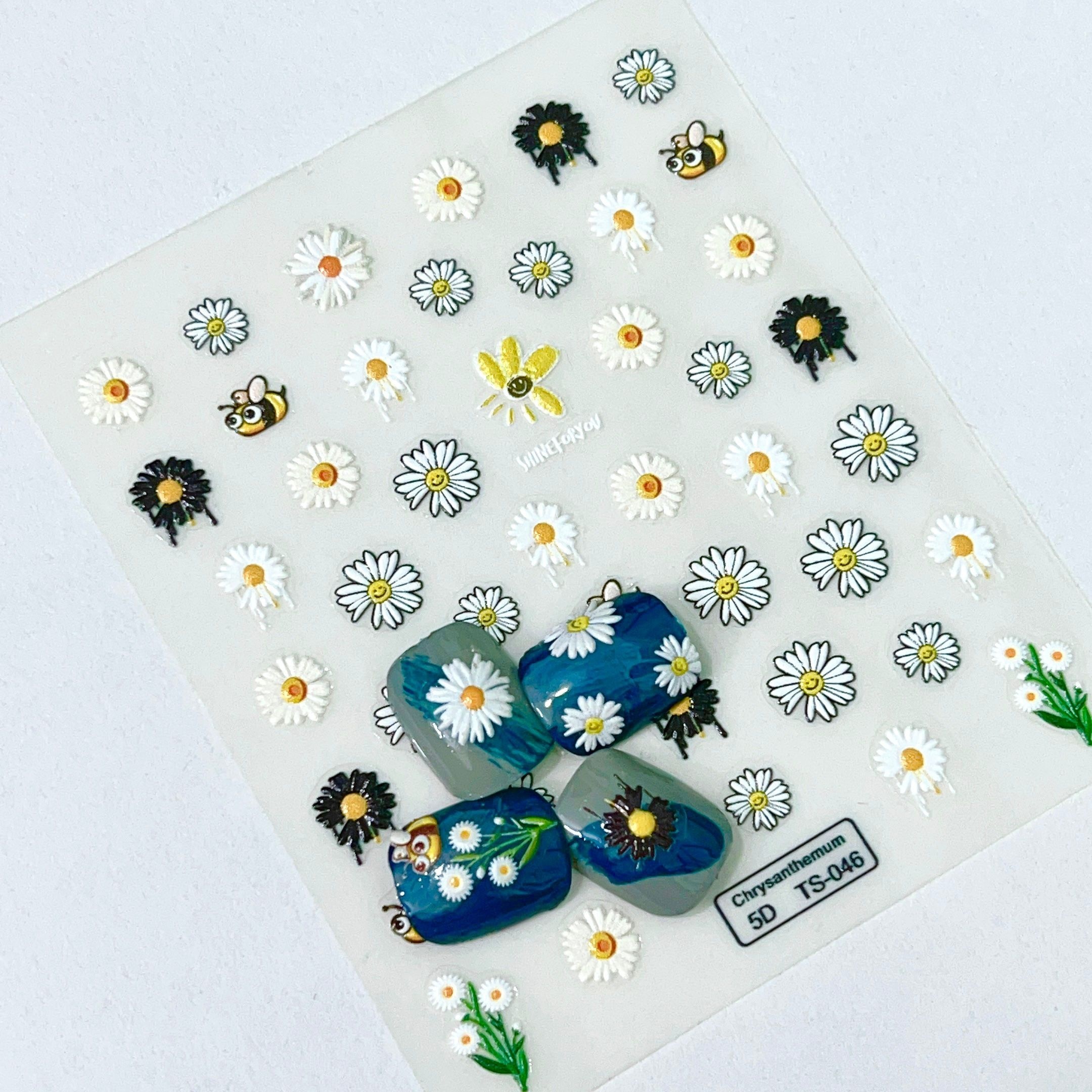 9 pack of daisy stickers Sticker for Sale by eviej19