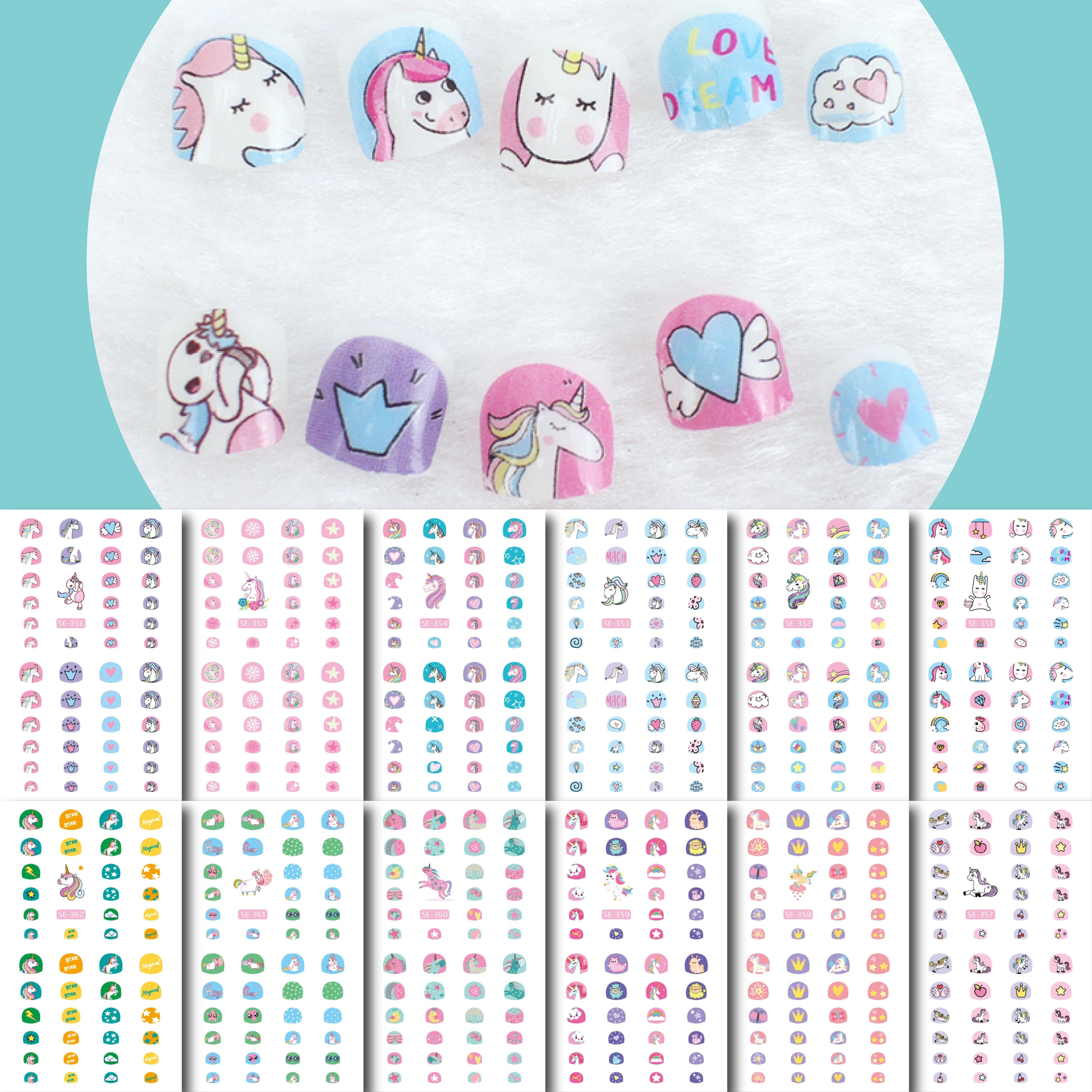 Cute Colorful Magic Unicorn Seamless Poster,greeting Card, Fabric,  Wallpaper,t-shirt.Miracle Colorful Unicorn Seamless Stock Vector -  Illustration of pastel, colorful: 163141121