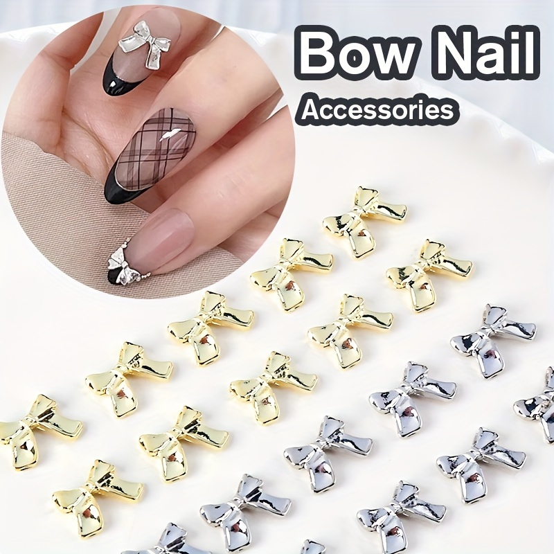Nail Art Charms Flatback Nail Pearls Gold Silver White Half Round Nail  Supplies Luxurious Design Nail Accessories Rhinestones For Women Nail  Decoratio