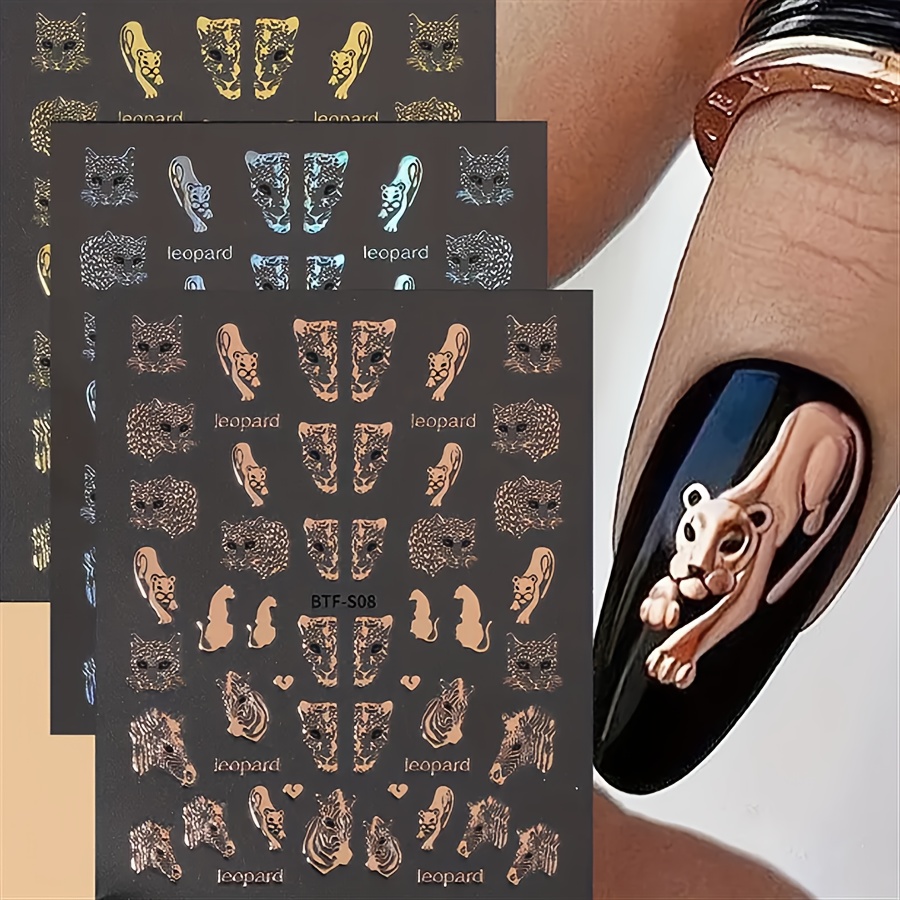 Hot Pink Tiger Printed Nails. · A Tiger Print Nail Manicure · Nail Painting  on Cut Out + Keep