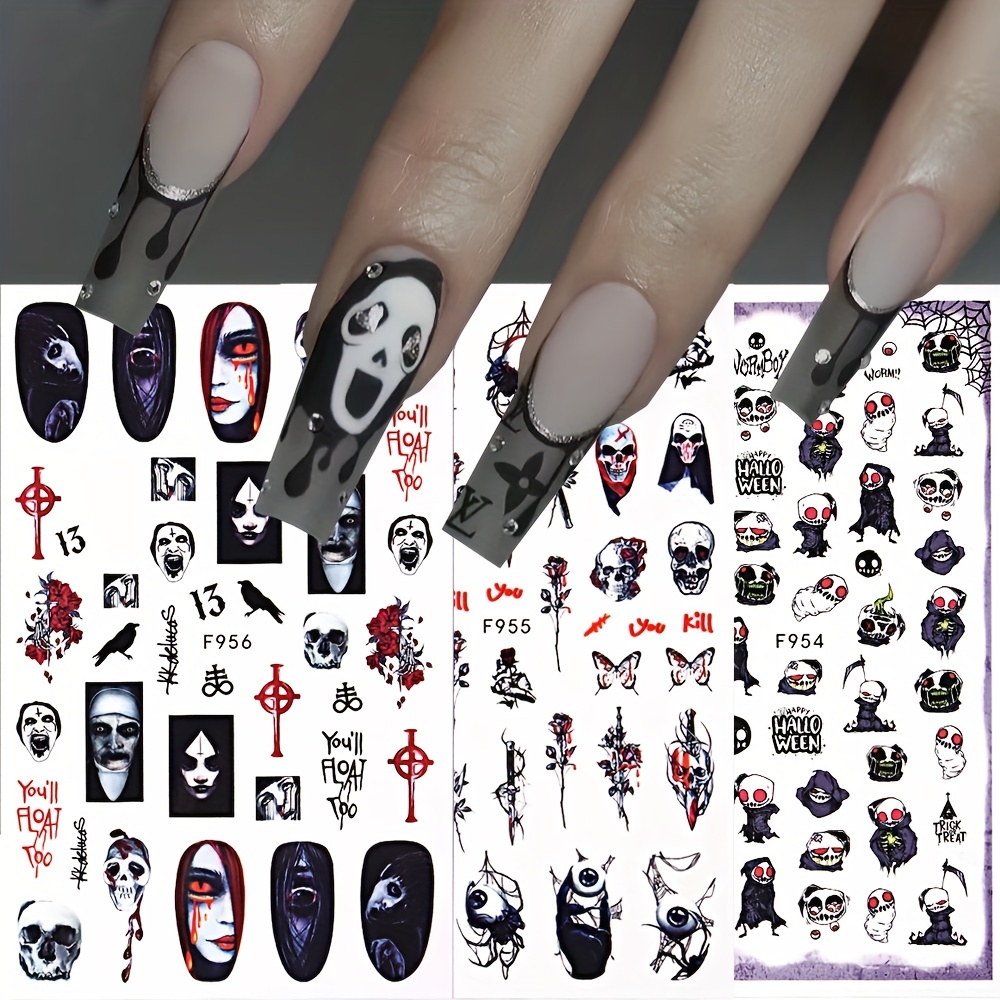 Kawaii Panda Nail Art Stickers - Cute Bamboo Letter Designs For Water Decals  And Watercolor Tattoos - Temu