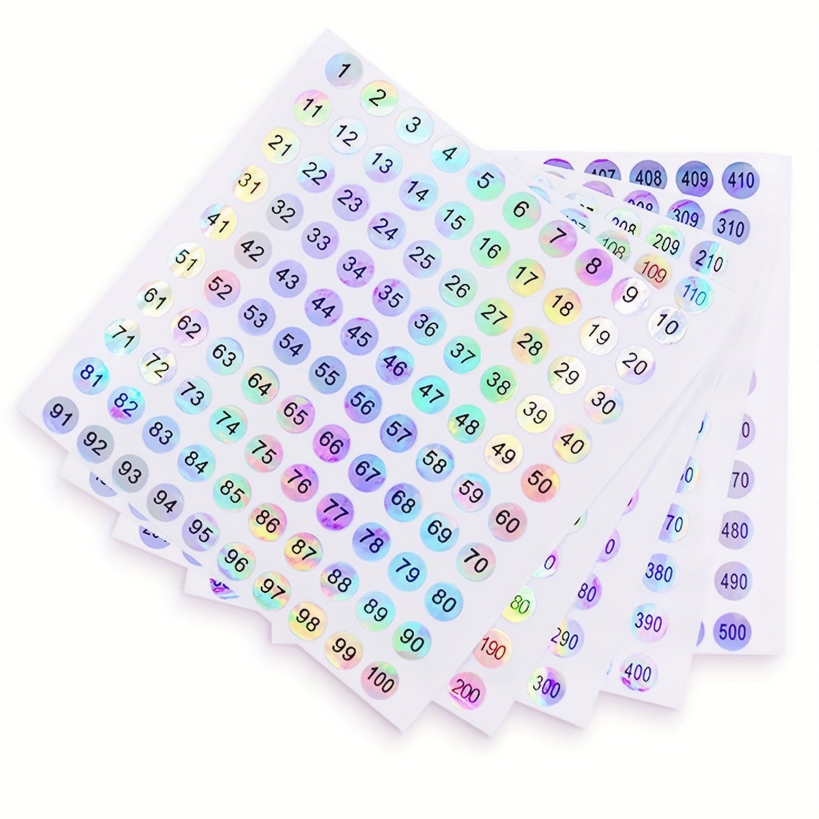 1sheet Alphabet & Number Stickers Waterproof Decorative Stationery Colorful  Digital Labels For Home
