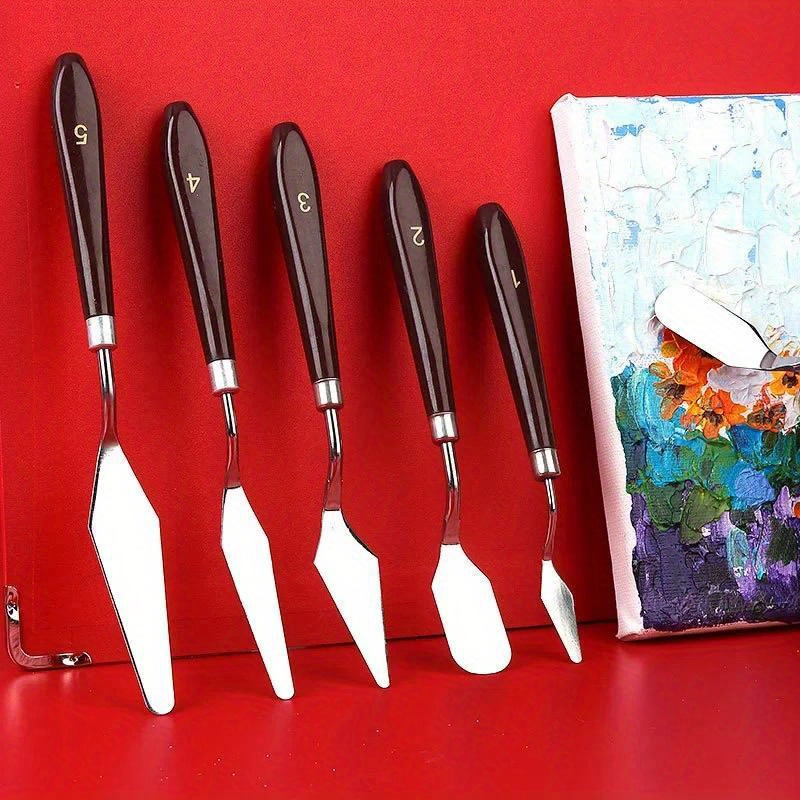 7pcs/Set Oil Paint Knife For Cake Painting Design Accessories Mini Palette  Knife Baking Spatula Clay Sculpting Tool - AliExpress