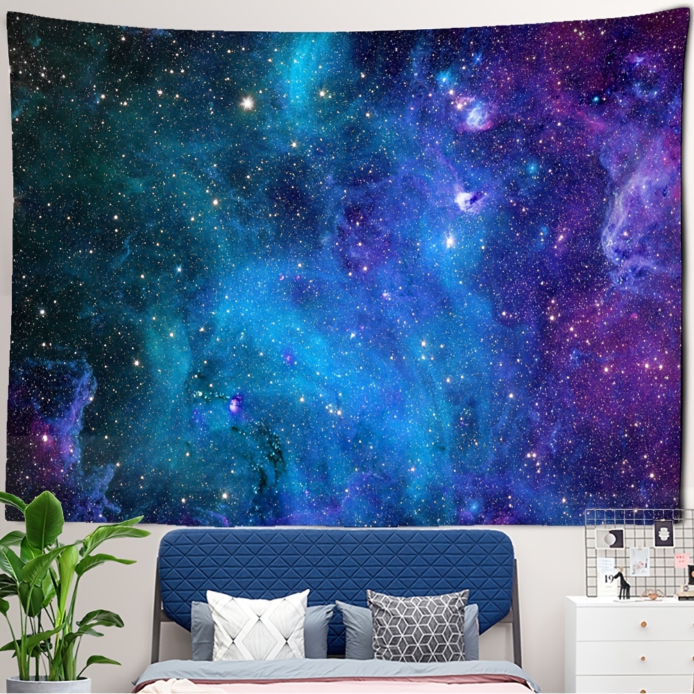  Papel pintado de galaxia para pared, decoración de pared,  murales grandes para paredes de constelación de galaxia, para sala de  estar, dormitorio, papel pintado de pared, despegar y pegar, suministros de