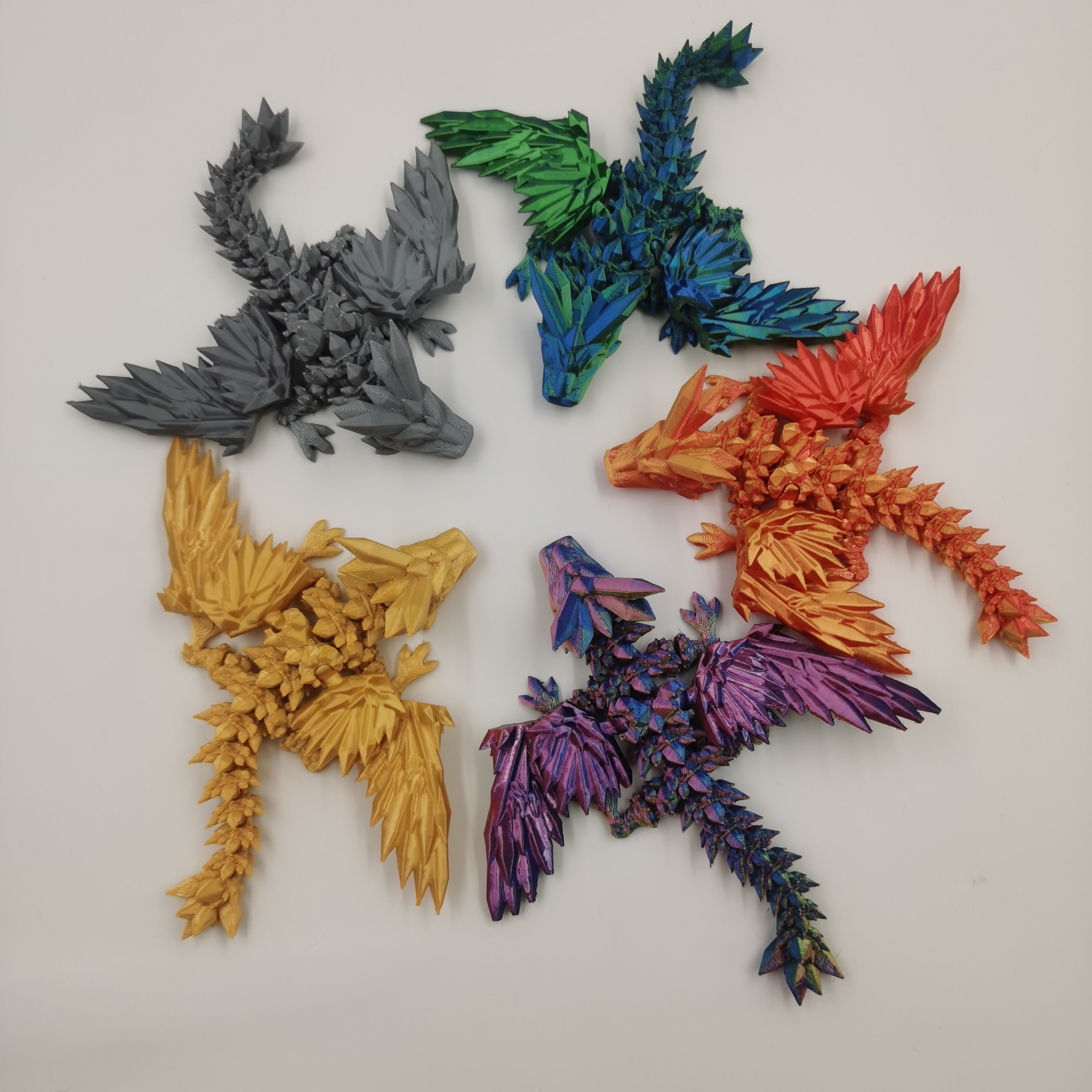 3d Printed Dragon Flexible Articulating Dragon Fidget Toy - Temu