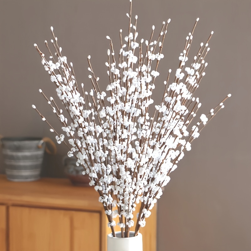 6PCS Christmas White Berry Stems,40CM Artificial White Berries Burgundy  White Berry Picks Holly Berries Branches for Christmas Tree Decorations DIY  Crafts Holiday Season Winter Home Decorations : : Home & Kitchen