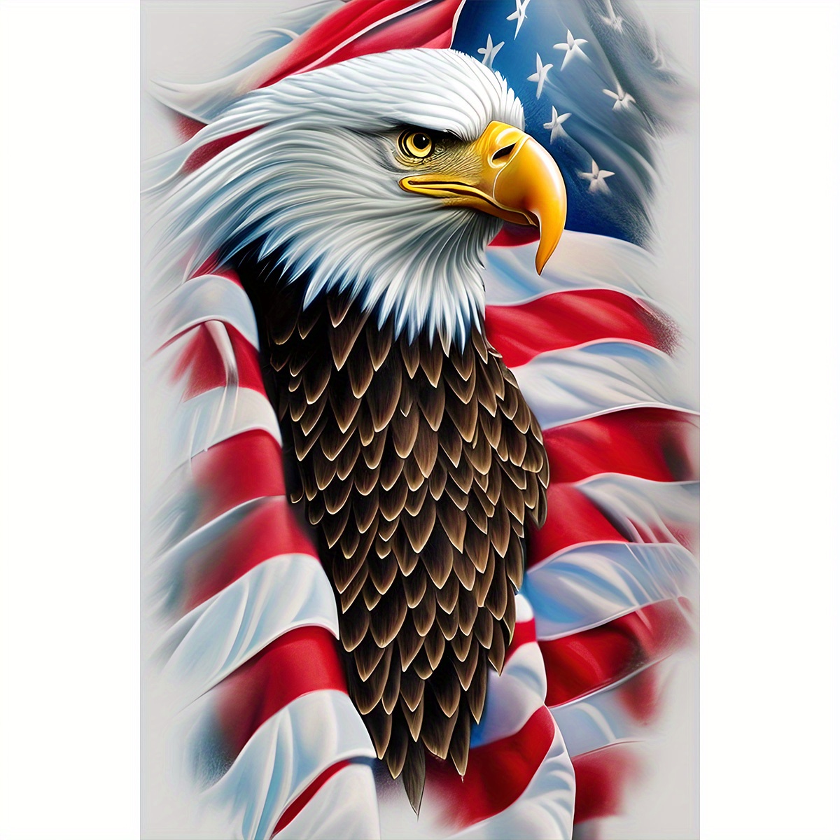 DIY 4th of July Diamond Art Painting Kits for Adults Patriotic,Diamond Art  by Number Kit Celebrate American Flag Crystal Embroidery Beginner Arts Full  Round Drill Crafts Home Wall Decor 