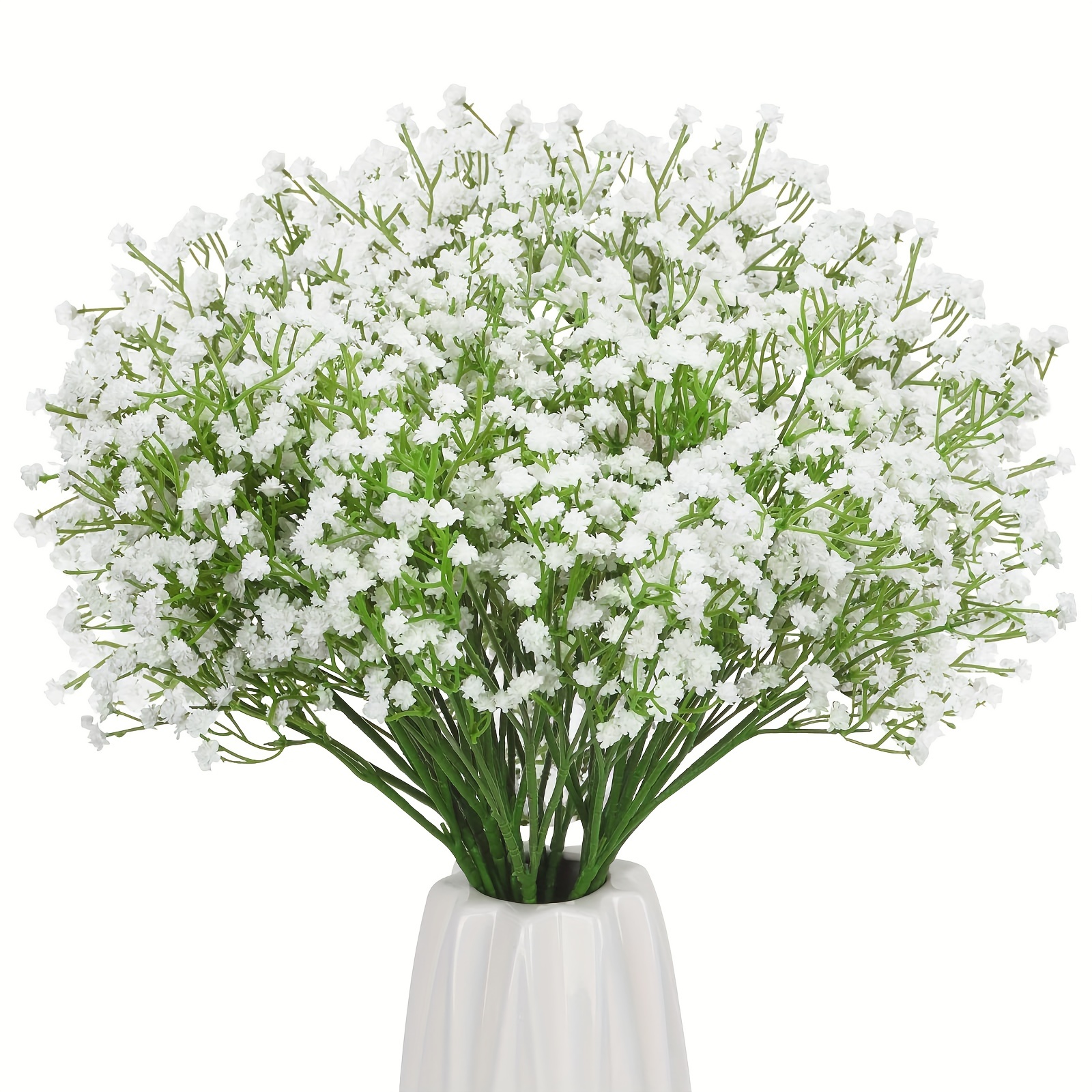 5pcs 7 Forks Artificial Flowers Gypsophila Paniculata Bouquet Indoor  Outdoor Simulation Green Plants 